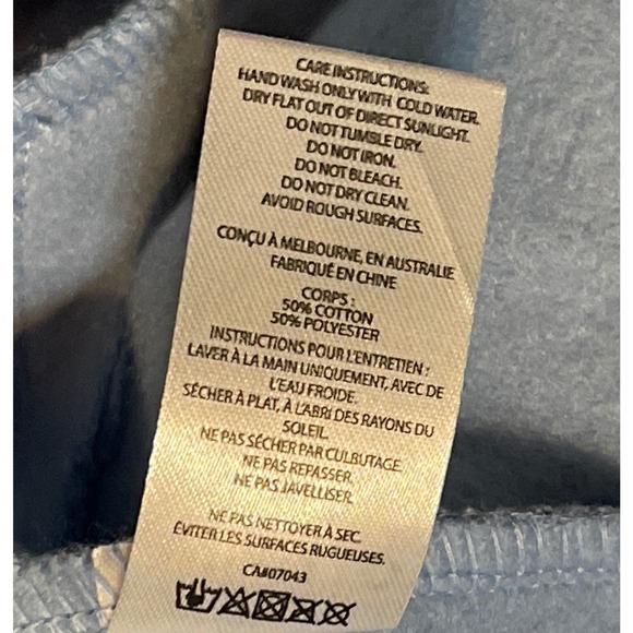 Wilo The Label Club Wilo Hoodie Blue Peach Heart Graphic Sweatshirt Womens Small - Picture 3 of 7